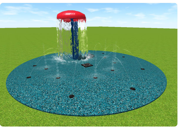20' splash pad installed by my splash pad 20' splash pad installed by my splash pad
