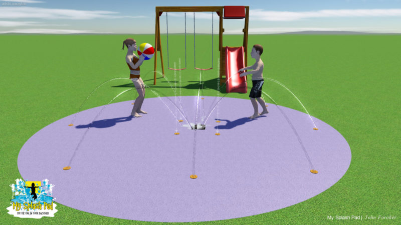 15Ft Residential Splash Pad 15ft residential splash pad