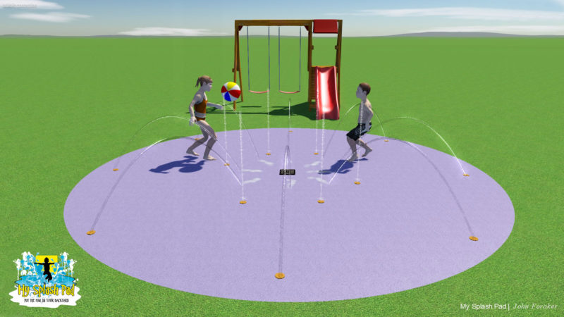 18Ft Residential Splash Pad 18ft residential splash pad