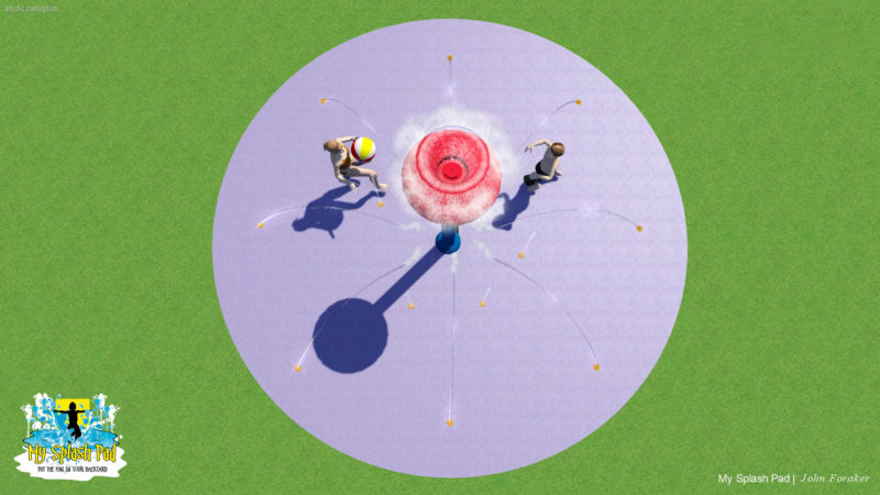 20Ft Residential Splash Pad 20ft residential splash pad with umbrella