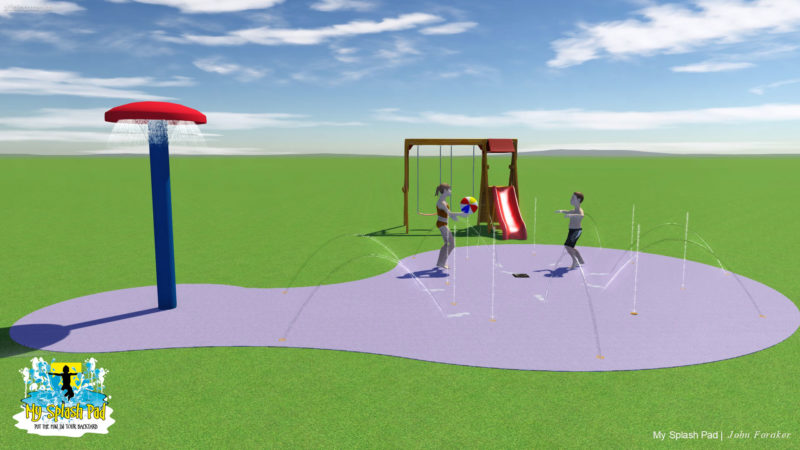 Free Form Residential Splash Pad free form residential splash pad