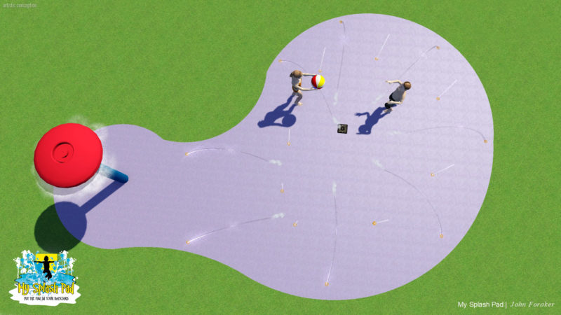 Free Form Residential Splash Pad free form residential splash pad