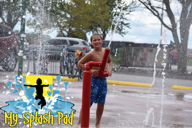 My Splash Pad Double Axis Water Cannon play feature above ground toy manufacturer of splashpad equipment