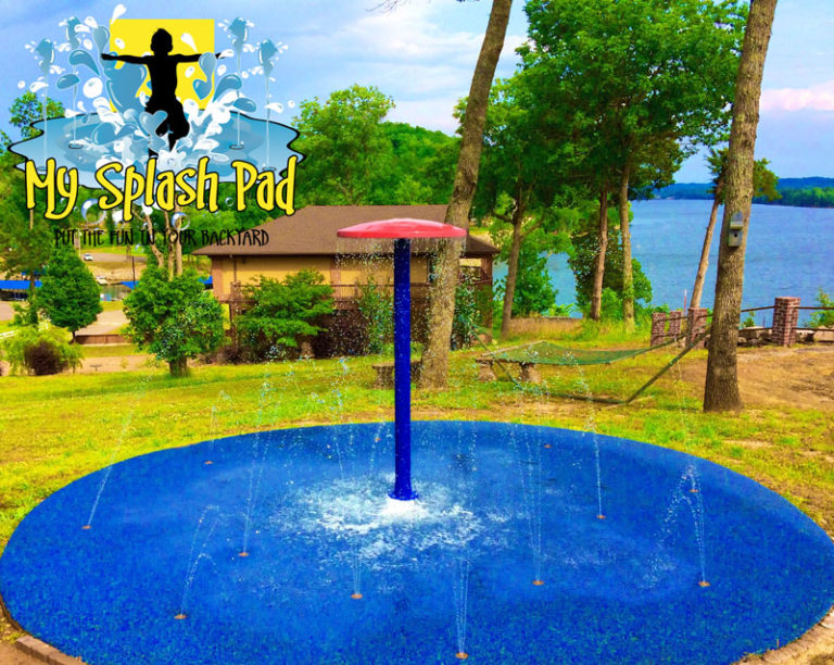 My Splash Pad Umbrella water park commercial residential splashpad installer above ground water play feature manufacturer Tennessee TN Bath Springs