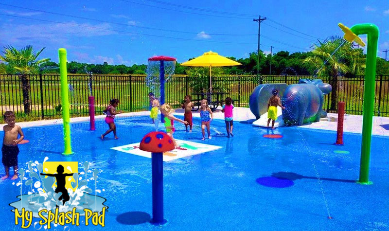 My Splash Pad North Carolina South Florida commercial daycare preschool water park installer spray ground playground aquatic play area fountain play feature Mini-Mushroom