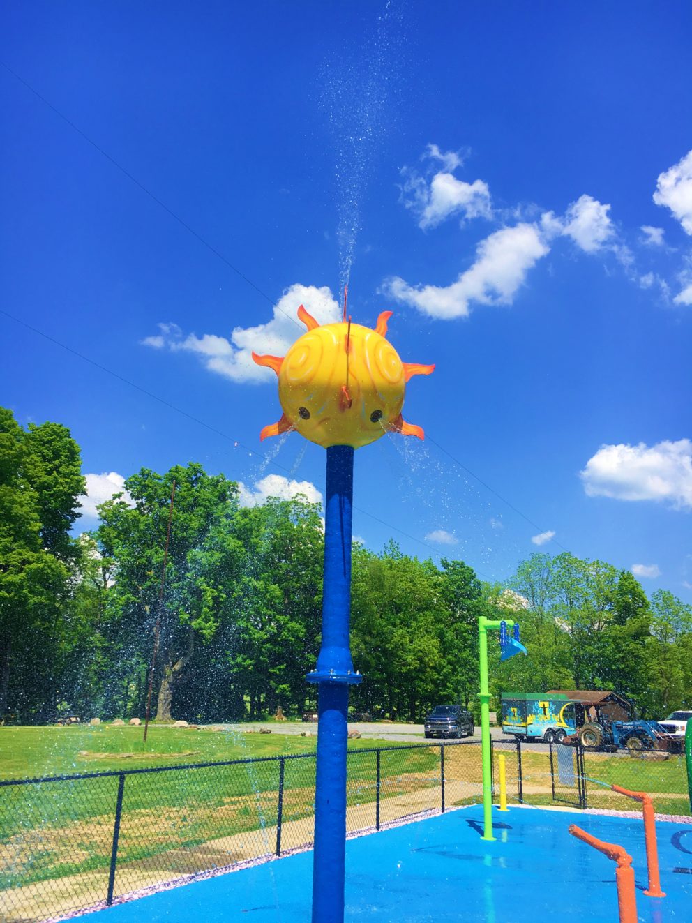 My Splash Pad Sun Spray Water Play Features