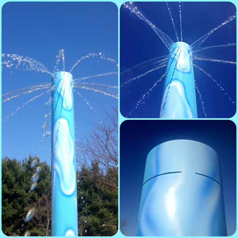 My Splash Pad Water Palm Tree Park water play above ground feature equipment manufacturer