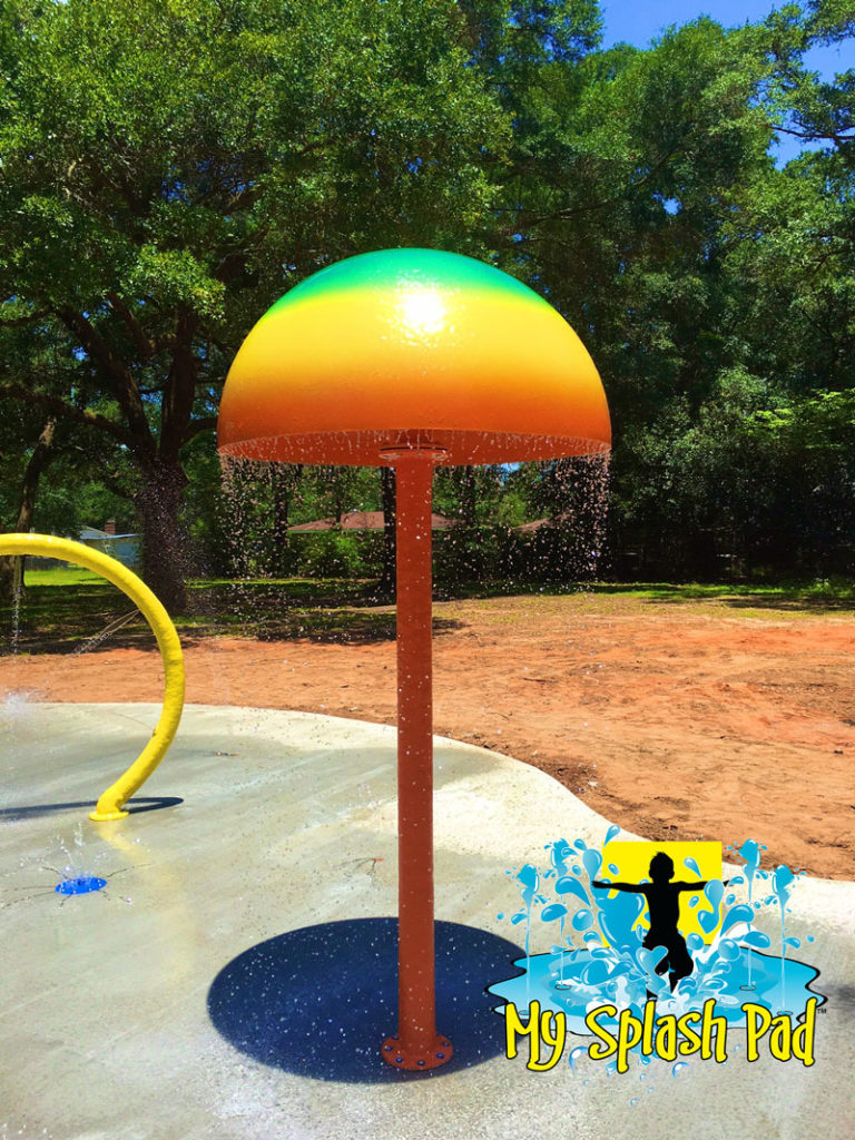 My Splash Pad Large Mushroom water play feature