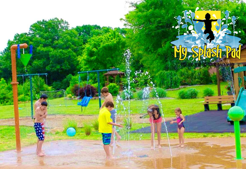 My Splash Pad Barren Heights Resort spray park water playground Kentucky KY splashpad pads