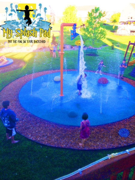 Home Splash Park in Caledonia, Michigan installed by My Splash Pad