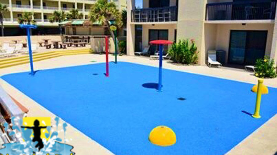 My Splash Pad Destin Florida FL Sundestin resort splashpad water park playground commercial installer manufacturer