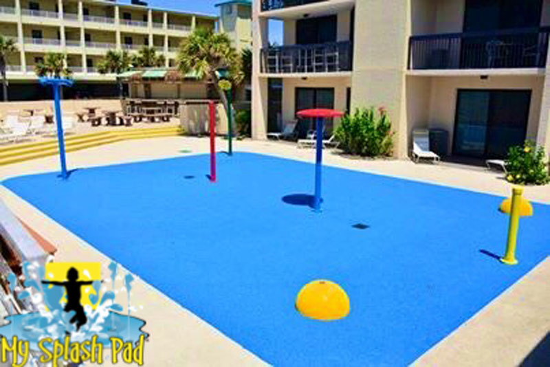 My Splash Pad Destin Florida FL Sundestin resort splashpad water park playground commercial installer manufacturer