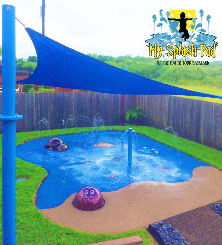 Disney Finding Nemo Themed Backyard Residential Splash Pad - Commercial