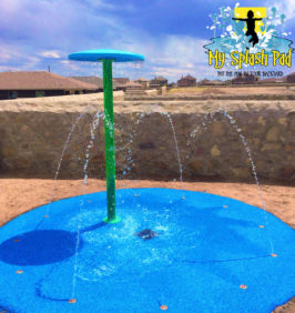 My Splash Pad El Paso Texas TX residential backyard home splashpad pads installer spray fountain playground aquatic play area