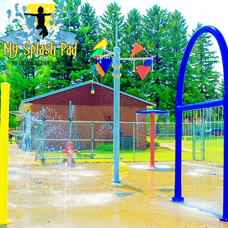 My Splash Pad Erie PA splashpad YMCA Camp Sherwin water park installer