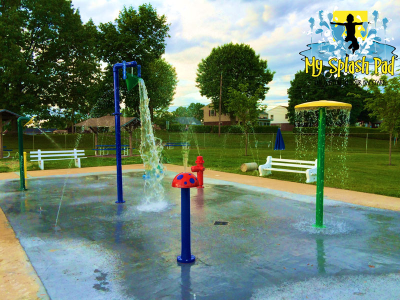 My Splash Pad Fleetwood PA YMCA splashpad installer water park baby pool demo pads