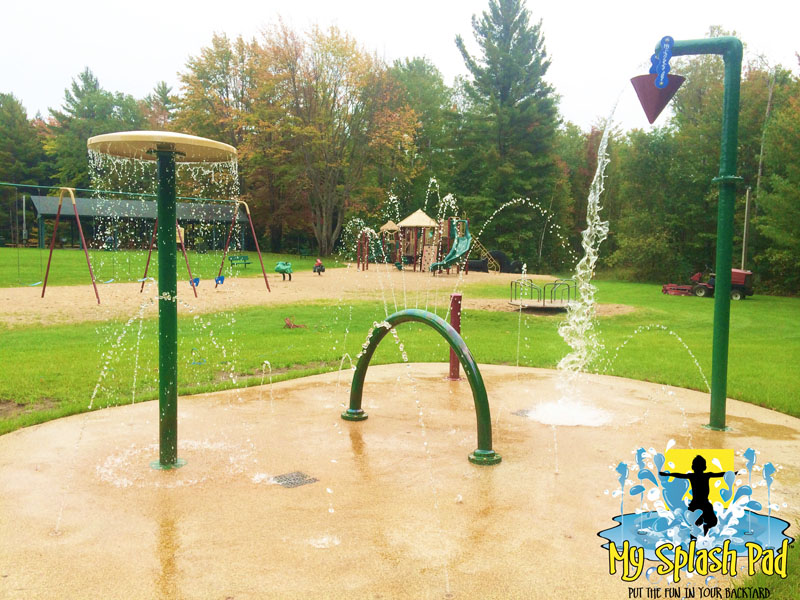 My Splash Pad Gaylord MI Michigan community water park splashpad aquatic playground  spray fountain installer