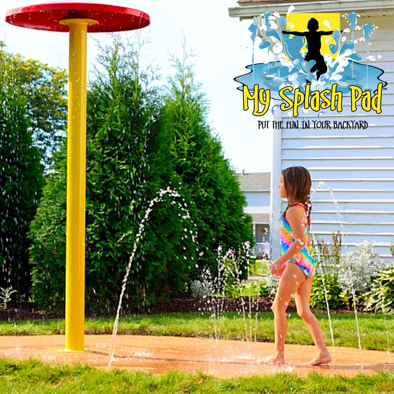 My Splash Pad Hartville Ohio OH backyard splashpad water park home residential pads installer