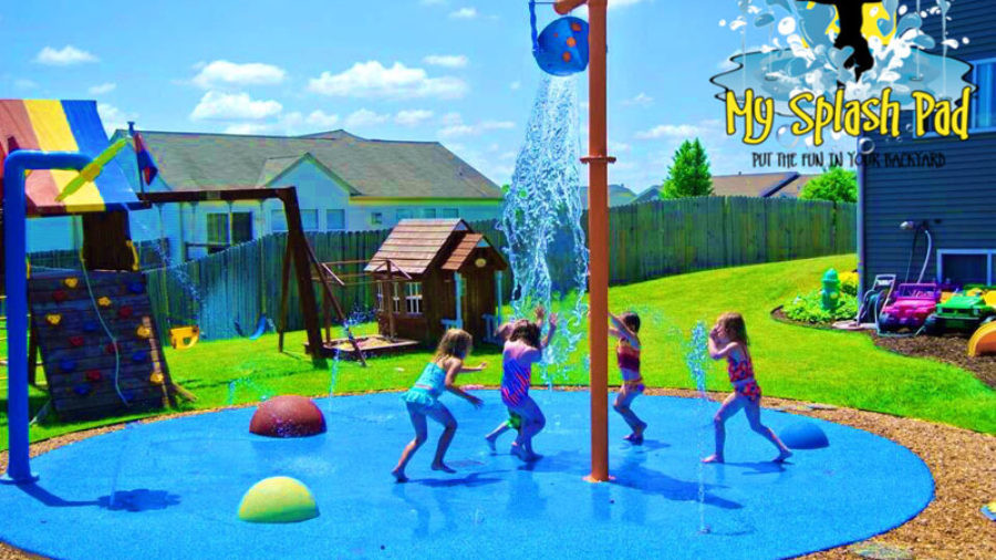 My Splash Pad Home backyard splashpad installer water park playground Michigan
