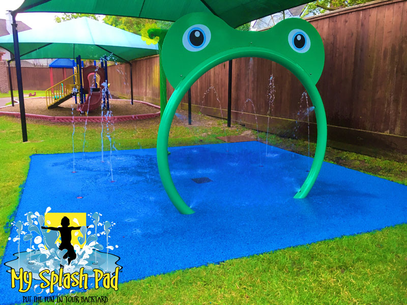 My Splash Pad Houston Texas TX daycare aquatic play area spray fountain water park splashpad pads parks splashpads installer builder