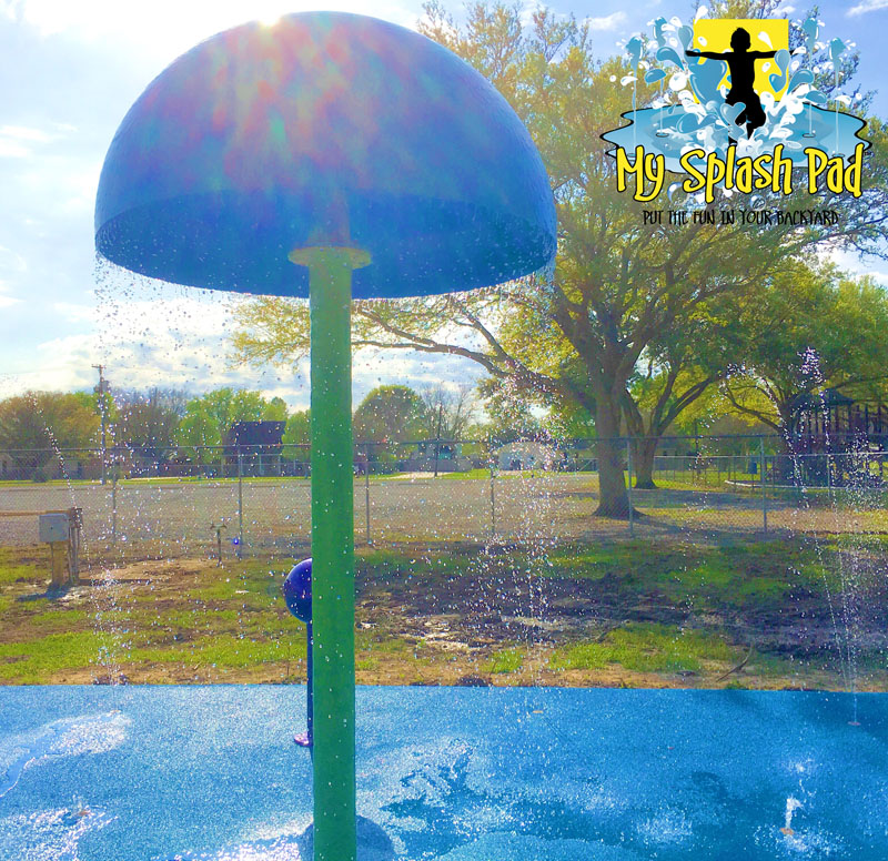 My Splash Pad Large Mushroom water park equipment play feature toy toys manufacturer installer