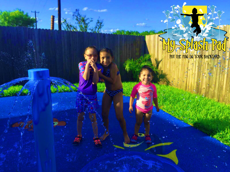 My Splash Pad Make A Wish San Antonio Texas TX splashpad pads backyard water park spray fountain