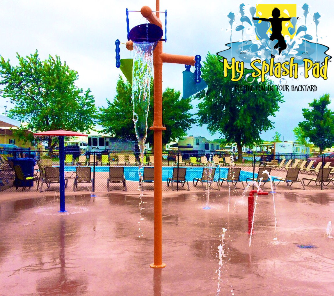 My Splash Pad Middle Point Ohio OH campground water park spray play area splashpad installer