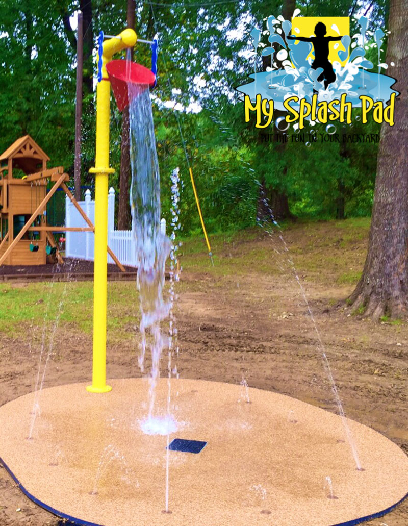 My Splash Pad Natchez, Mississippi MS backyard home residential water park splashpad installer