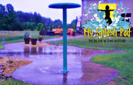 My Splash Pad Poland OH Ohio home residential water park aquatic playground spray fountain installer