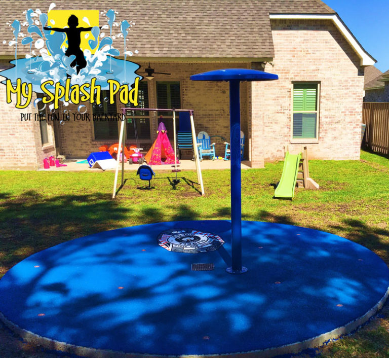 our 2016 give back residential backyard splash pad in madisonville