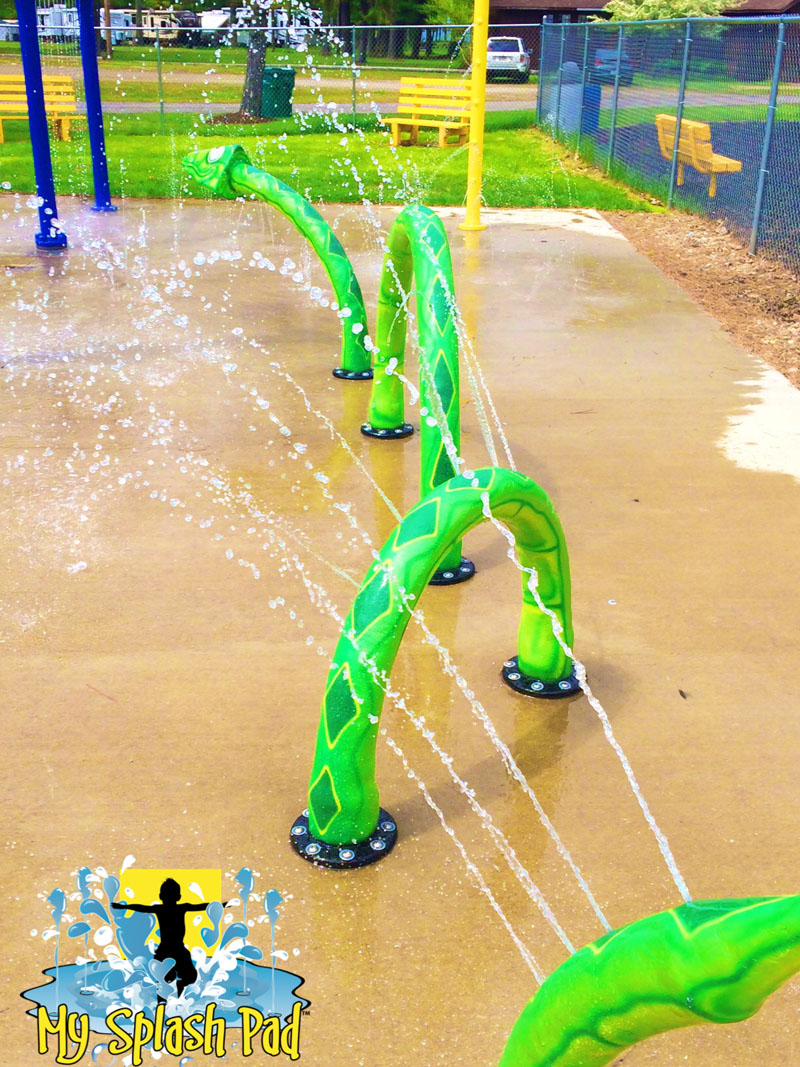 My Splash Pad Snake water park equipment manufacturer spray playground