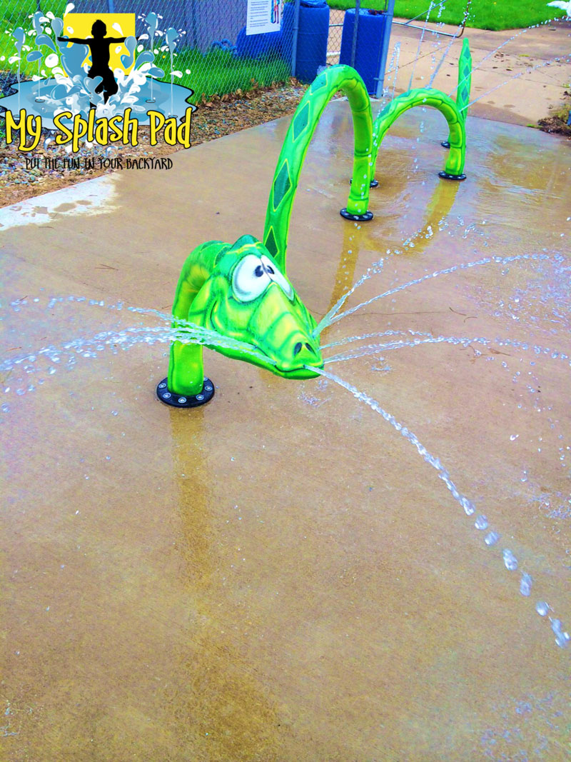 My Splash Pad Snake water play feature toy spray playground