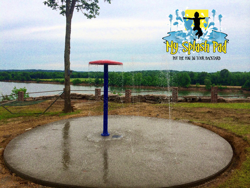 My Splash Pad Tennessee residential backyard home splashpad installer water park spray fountain playground