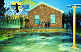My Splash Pad Texas Midland TX water park splashpad backyard home