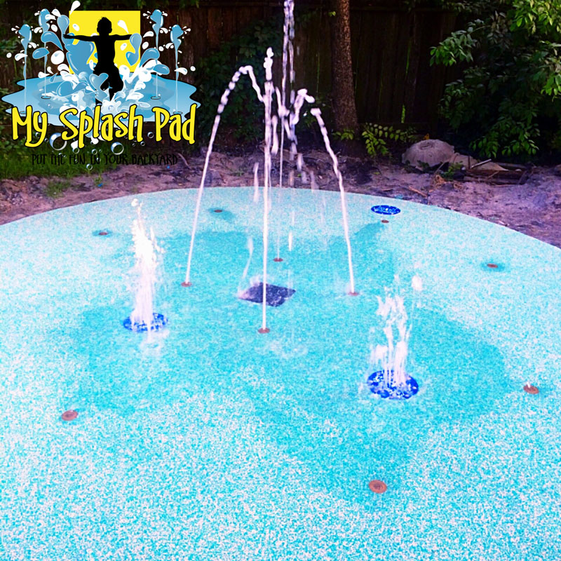 My Splash Pad Texas backyard splashpad water park installer pads play spray fountain manufacturer TX
