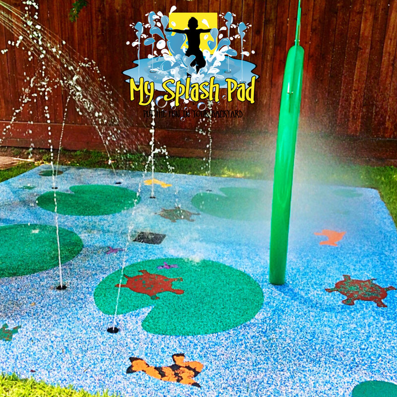 My Splash Pad Tx Texas daycare water park installer splashpad pads spray ground fountain aquatic fun for your backyard