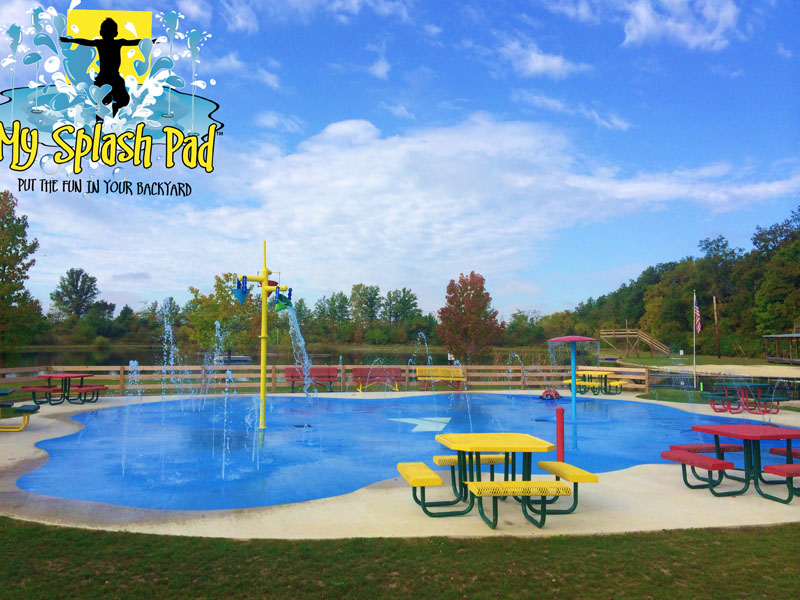 Commercial Splash Pad at Van Wert YMCA Water Park in Van Wert, OH