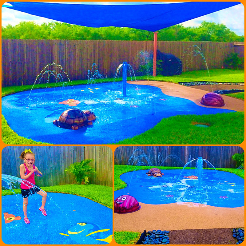 My Splash Pad aquatic play area water park splashpad installer pads spray fountain manufacturer