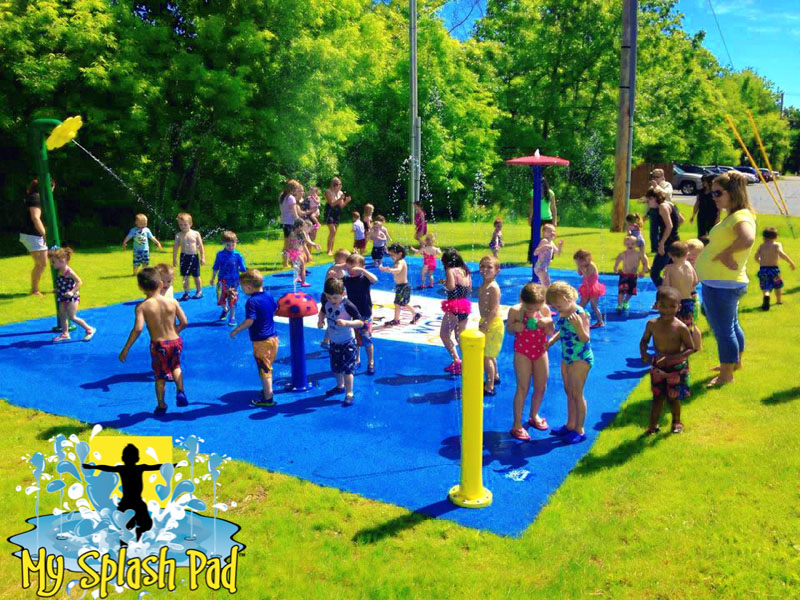 My Splash Pad aquatic playground for daycares installer splashpad pads water park spray fountain