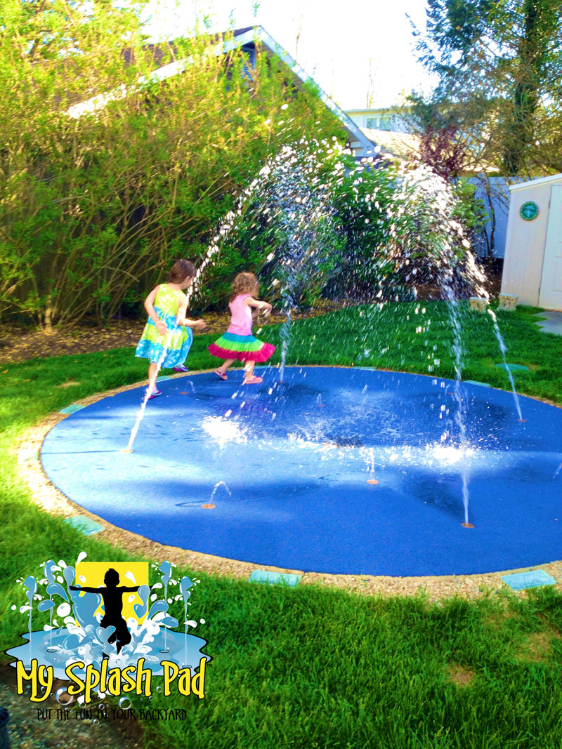 My Splash Pad backyard water park spray fountain home residential New York NY