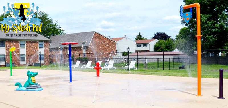 My Splash Pad commercial splashpad water park installer Columbus Ohio OH spray fountain daycare