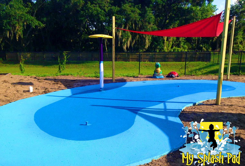 My Splash Pad daycare Lakeland Florida splashpad installer water park aquatic playground spray play area pads