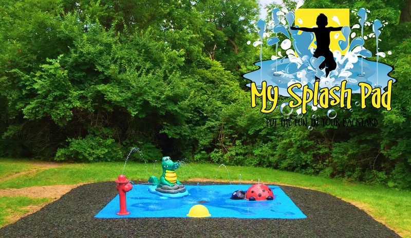 My Splash Pad daycare preschool Columbus Ohio OH water park aquatic playground spray play area installer manufacturer equipment
