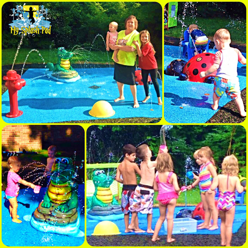 My Splash Pad daycare preschool water park spray playground aquatic play area Columbus Ohio OH installer manufacturer equipment
