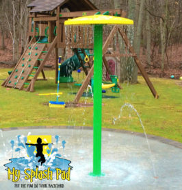 My Splash Pad home residential backyard water park spray ground fountain installer Long Island New York NY