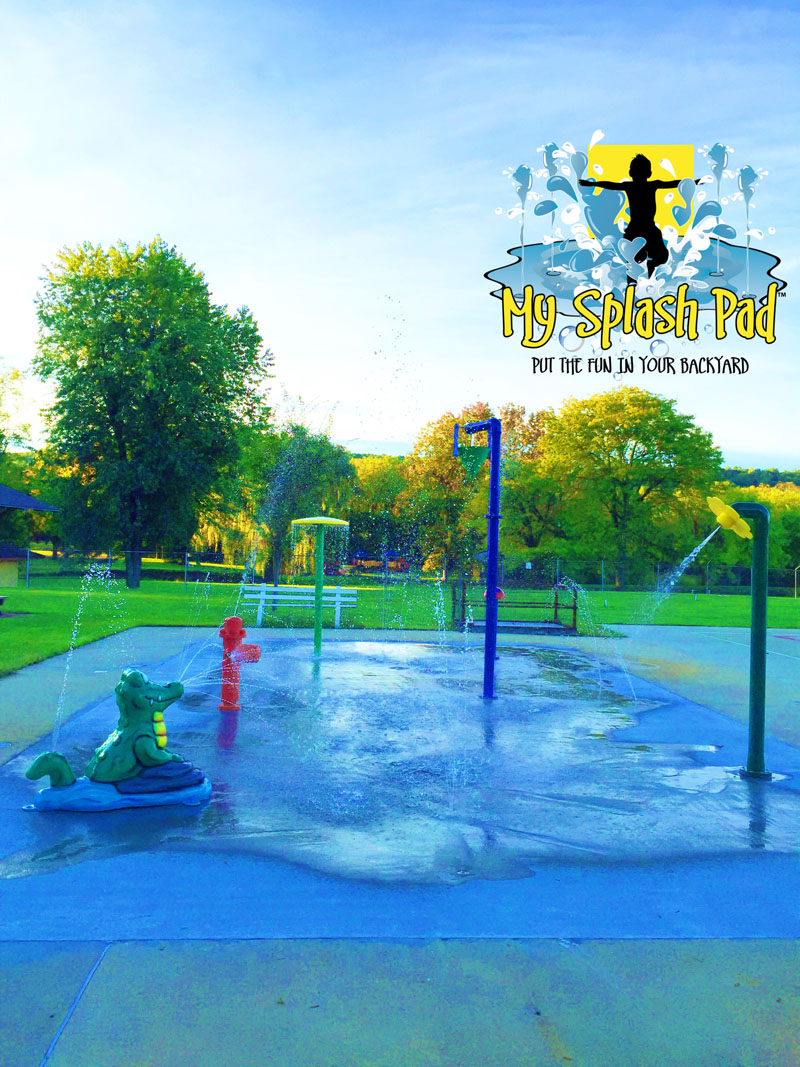 My Splash Pad manufacturer Made In America installer water park playground equipment