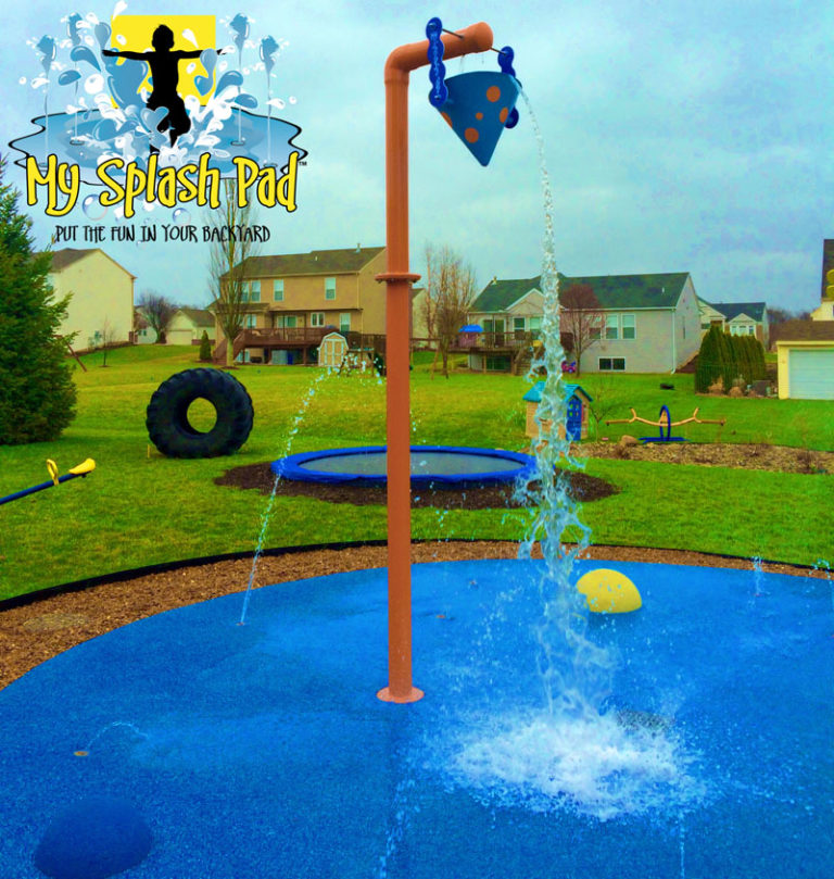 My Splash Pad residential splashpad installer Michigan Ohio pads water park spray fountain playground backyard