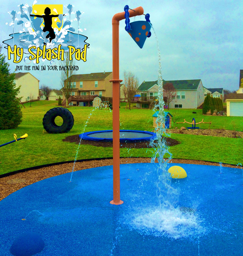 Home Splash Park in Caledonia, Michigan installed by My Splash Pad