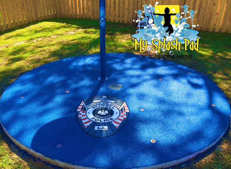 our 2016 give back residential backyard splash pad in madisonville