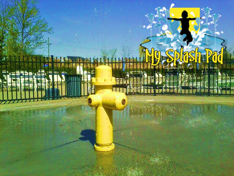 My Splash Pad swimming pool demo water park splashpad spray ground aquatic play area installer MI Michigan